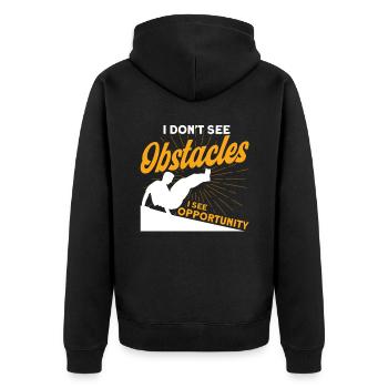 Parkour Cadeau Freerunning Parkour Runner - Veste à capuche bio Premium Unisexe - noir - Dos - Nico (187cm)