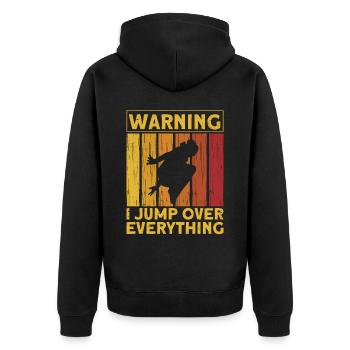 Parkour Cadeau Freerunning Parkour Runner - Veste à capuche bio Premium Unisexe - noir - Dos - Nico (187cm)