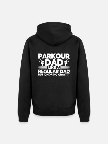 Parkour Gift Freerunning Parkour Runner - Unisex Premium Organic Zip Hoodie - black