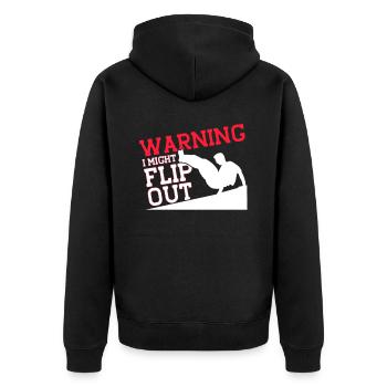 Parkour Cadeau Freerunning Parkour Runner - Veste à capuche bio Premium Unisexe - noir - Dos - Nico (187cm)