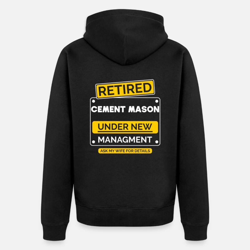 Retraite du maître maçon - Veste à capuche bio Premium Unisexe - noir