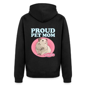 Hamster Maman Nain Hamster Golden Hamster Cadeau - Veste à capuche bio Premium Unisexe - noir - Dos - Nico (187cm)