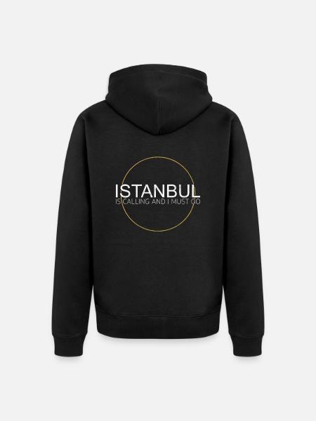 Istanbul - Unisex Premium Organic Zip Hoodie - black