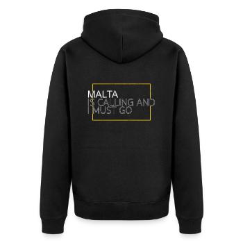 Malte Dicton - Veste à capuche bio Premium Unisexe - noir - Dos - Nico (187cm)