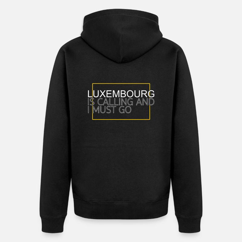 Décision luxembourgeoise - Veste à capuche bio Premium Unisexe - noir