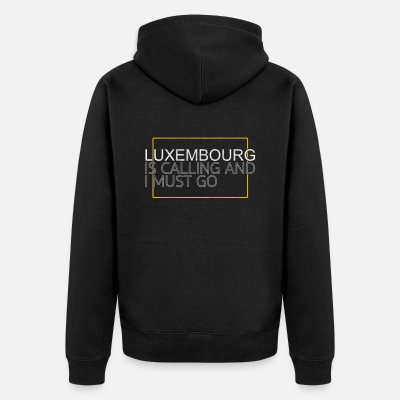 Décision luxembourgeoise - Veste à capuche bio Premium Unisexe - noir
