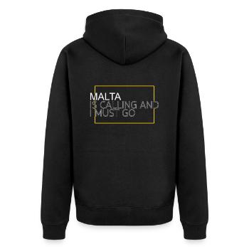 Malte Dicton - Veste à capuche bio Premium Unisexe - noir - Dos - Nico (187cm)