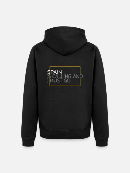 Spain Saying - Unisex Premium Organic Zip Hoodie - black