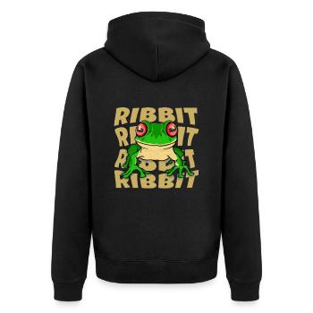 Frog Red-eyed tree frog Agalychnis Callidryas - Unisex Premium Organic Zip Hoodie - black - Back - Nico (187cm)