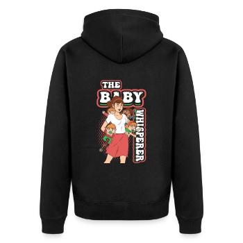The Baby Whisperer Nounou Childminder Baby-sitter - Veste à capuche bio Premium Unisexe - noir - Dos - Nico (187cm)