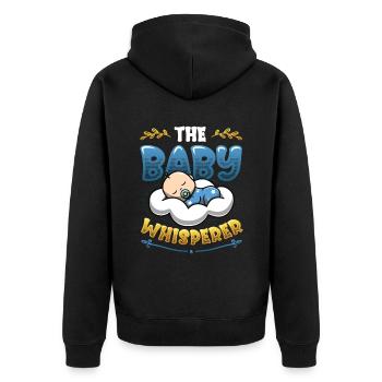 The Baby Whisperer Nounou Childminder Baby-sitter - Veste à capuche bio Premium Unisexe - noir - Dos - Nico (187cm)