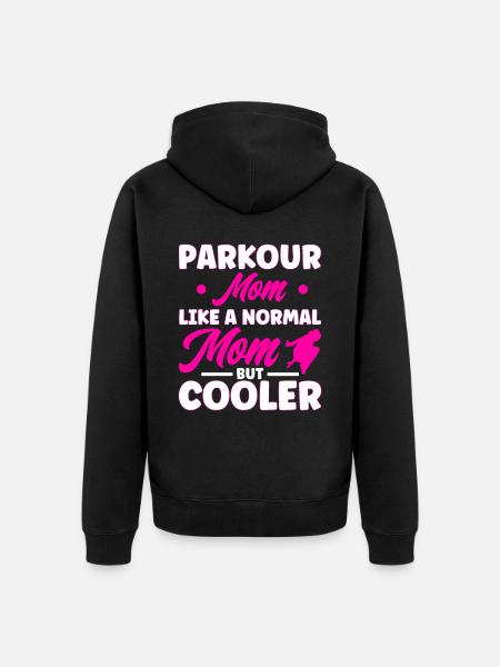 Parkour Gift Freerunning Parkour Runner - Unisex Premium Organic Zip Hoodie - black