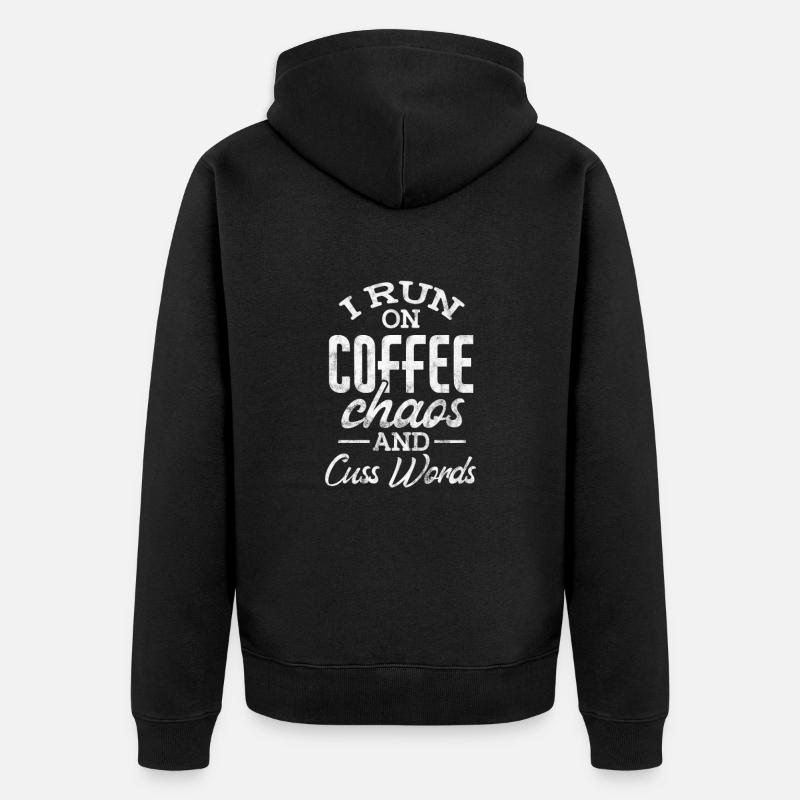 Café - Veste à capuche bio Premium Unisexe - noir