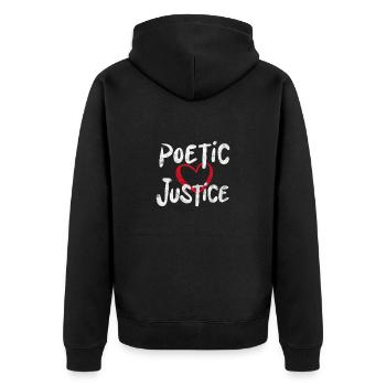 Hip Hop - Veste à capuche bio Premium Unisexe - noir - Dos - Nico (187cm)
