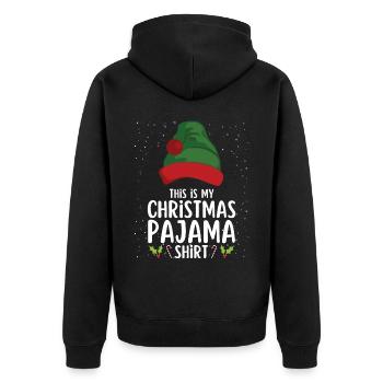 Pyjama de Noël Pyjama Chemise de nuit - Veste à capuche bio Premium Unisexe - noir - Dos - Nico (187cm)