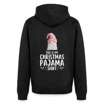 Pyjama de Noël Pyjama Chemise de nuit - Veste à capuche bio Premium Unisexe - noir - Dos - Nico (187cm)