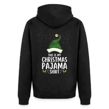 Pyjama de Noël Pyjama Chemise de nuit - Veste à capuche bio Premium Unisexe - noir - Dos - Nico (187cm)