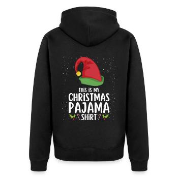 Pyjama de Noël Pyjama Chemise de nuit - Veste à capuche bio Premium Unisexe - noir - Dos - Nico (187cm)