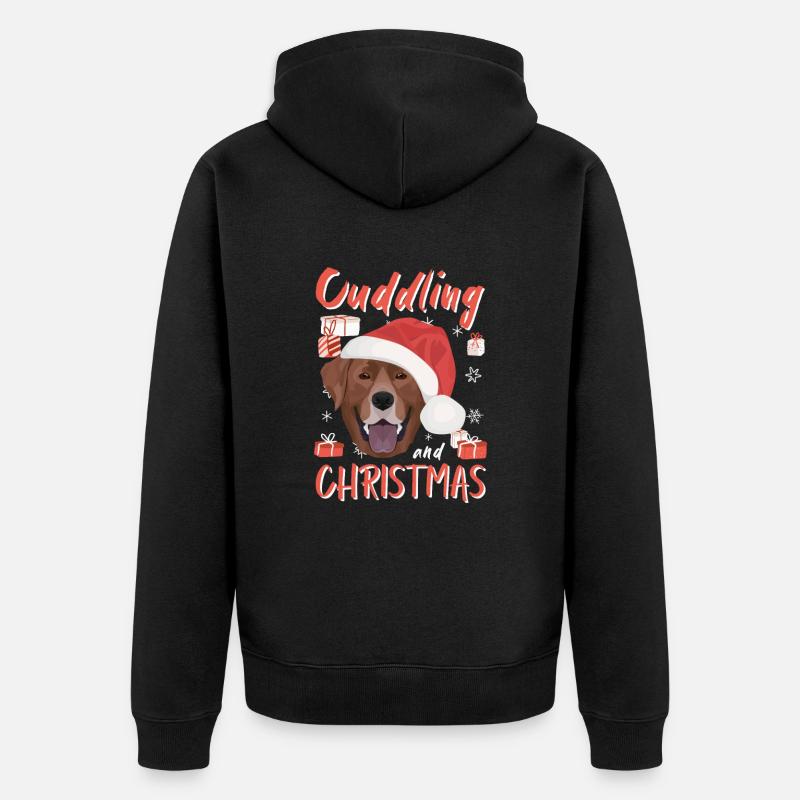 Joyeux Noël Labrador - Veste à capuche bio Premium Unisexe - noir