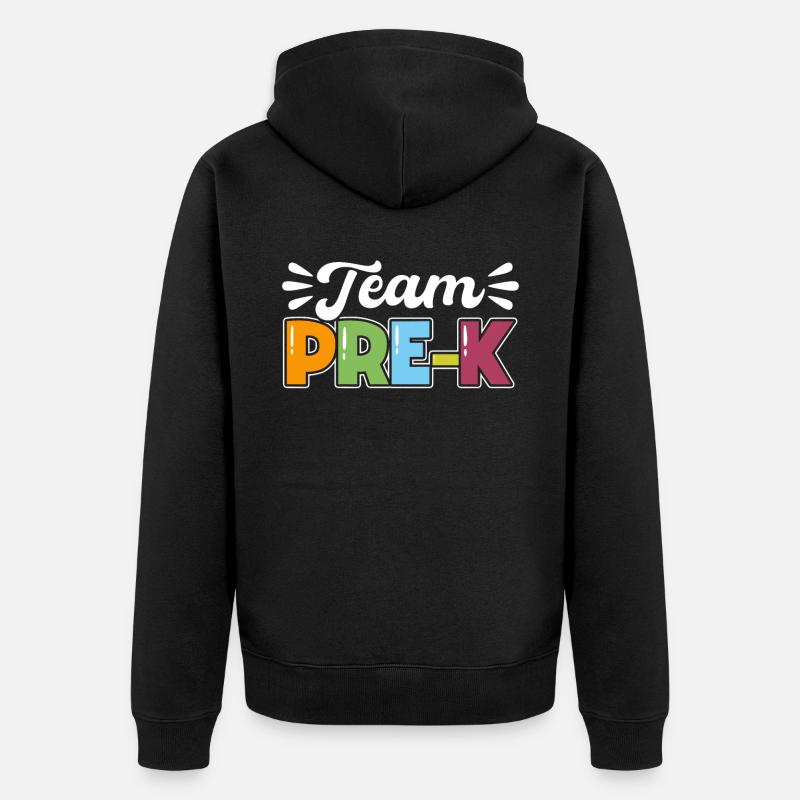 Team Pre K - Unisex Premium Bio Zip Hoodie - Schwarz