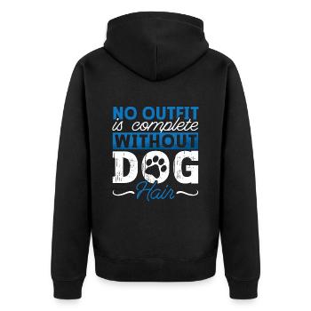 Animal Rescue No Outfit Is Adoption Animal Rescuer - Unisex Premium Organic Zip Hoodie - black - Back - Nico (187cm)