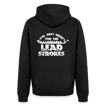Drachenbootrennen, Drachenboote, Bleischlag - Unisex Premium Bio Zip Hoodie - Schwarz - Hinten - Nico (187cm)