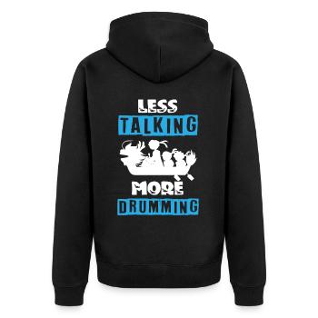 Drachenbootrennen, Drachenboote, Bleischlag - Unisex Premium Bio Zip Hoodie - Schwarz - Hinten - Nico (187cm)
