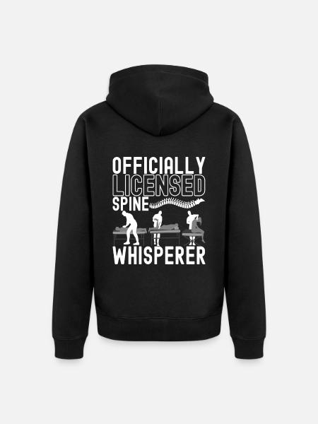 Chiropractor Chiropractic Physiotherapy - Unisex Premium Organic Zip Hoodie - black