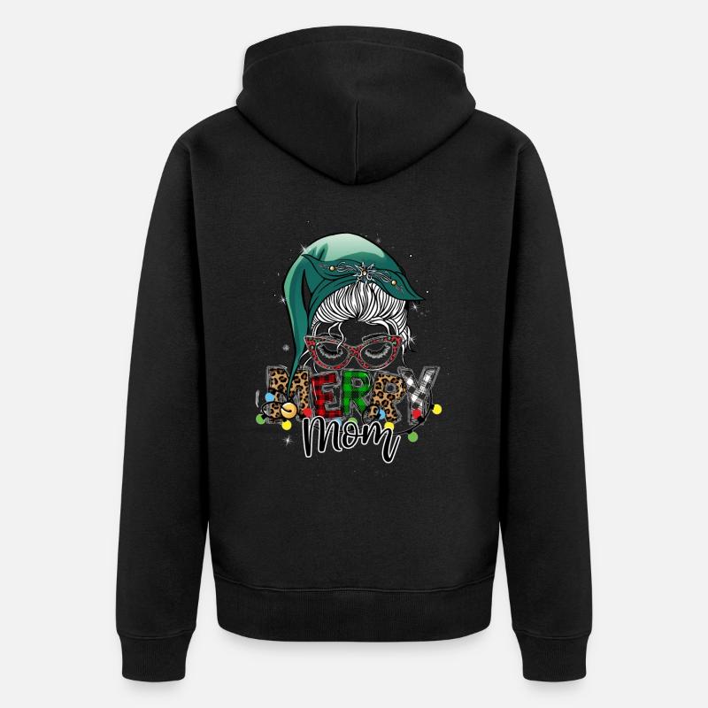 Joyeux Noël Noël Tenue d’Elfe - Veste à capuche bio Premium Unisexe - noir