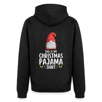 Pyjama de Noël Pyjama Chemise de nuit - Veste à capuche bio Premium Unisexe - noir - Dos - Nico (187cm)