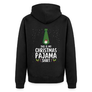 Pyjama de Noël Pyjama Chemise de nuit - Veste à capuche bio Premium Unisexe - noir - Dos - Nico (187cm)