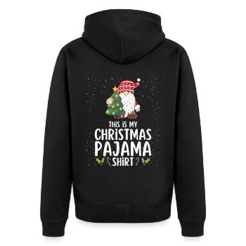 Pyjama de Noël Pyjama Chemise de nuit - Veste à capuche bio Premium Unisexe - noir - Dos - Nico (187cm)
