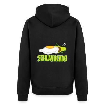 Schlavocado - Veste à capuche bio Premium Unisexe - noir - Dos - Nico (187cm)