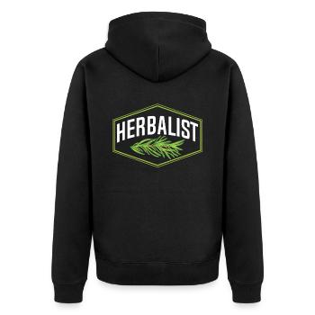 Herboriste Herboriste Herbes de jardin Herbe - Veste à capuche bio Premium Unisexe - noir - Dos - Nico (187cm)