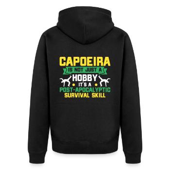 Capoeira Cadeau Brésil Arts Martiaux Capoeira - Veste à capuche bio Premium Unisexe - noir - Dos - Nico (187cm)