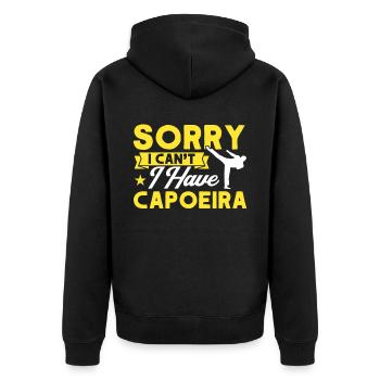 Capoeira Cadeau Brésil Arts Martiaux Capoeira - Veste à capuche bio Premium Unisexe - noir - Dos - Nico (187cm)