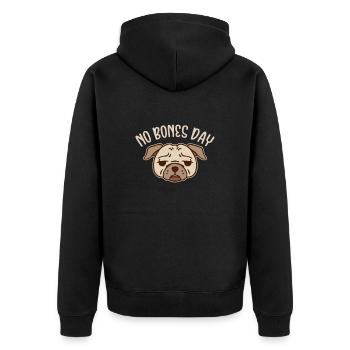 Carlin chien chien ami carlin animal de compagnie carlin cadeau - Veste à capuche bio Premium Unisexe - noir - Dos - Nico (187cm)