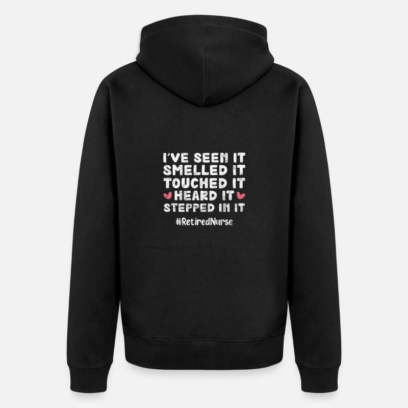 Ruhestand Krankenschwester - Unisex Premium Bio Zip Hoodie - Schwarz