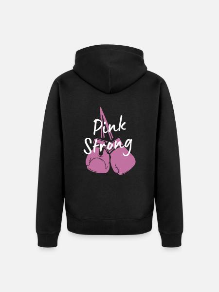 Regalo per il cancro al seno Cancro al seno Cancro rosa - Felpa con cappuccio ecologica premium unisex - nero