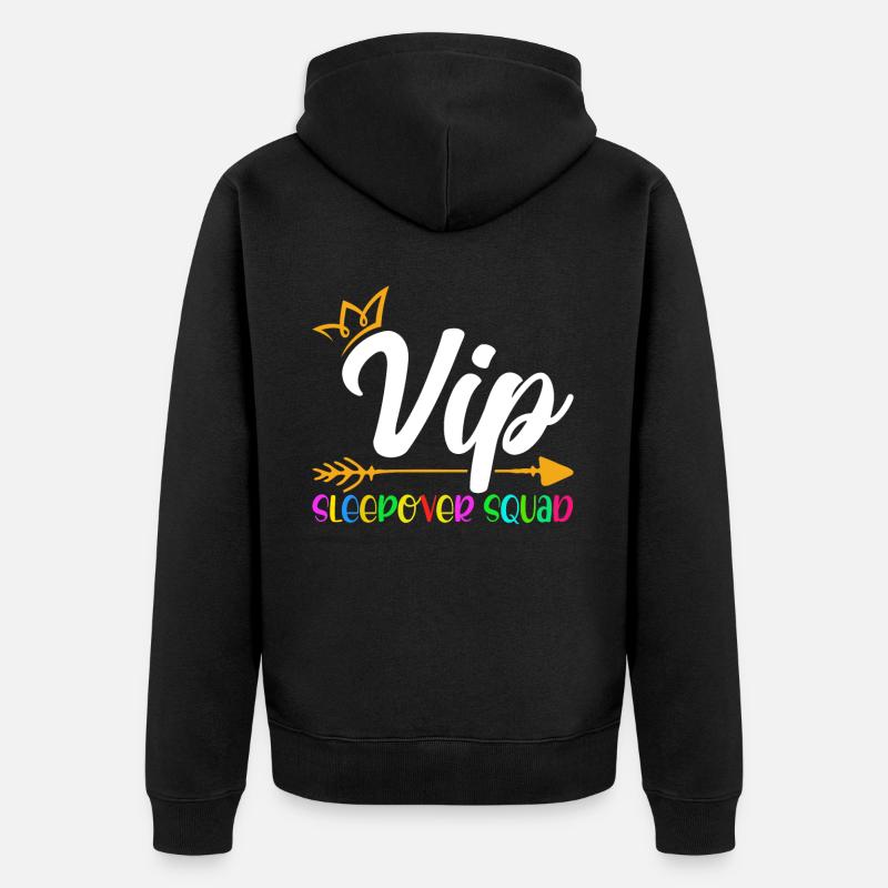 Escouade VIP Sleepover - Veste à capuche bio Premium Unisexe - noir
