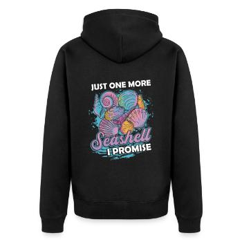 Il ne reste plus qu’une coque, coquille collectrice - Veste à capuche bio Premium Unisexe - noir - Dos - Nico (187cm)