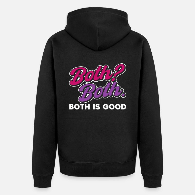 Bi Pride Bisexuel - Veste à capuche bio Premium Unisexe - noir