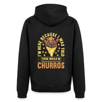Churros - Veste à capuche bio Premium Unisexe - noir - Dos - Nico (187cm)