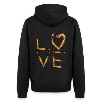 Churros - Veste à capuche bio Premium Unisexe - noir - Dos - Nico (187cm)