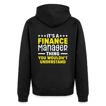 Une chose du directeur financier que vous ne comprendriez pas - Veste à capuche bio Premium Unisexe - noir - Dos - Nico (187cm)