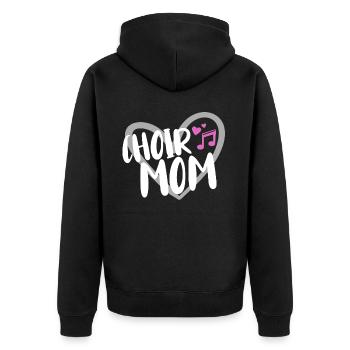 Choir Musicians - Unisex Premium Organic Zip Hoodie - black - Back - Nico (187cm)