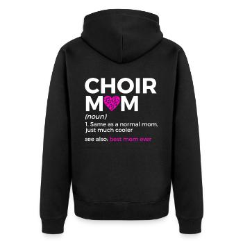 Musiciens de chorale - Veste à capuche bio Premium Unisexe - noir - Dos - Nico (187cm)