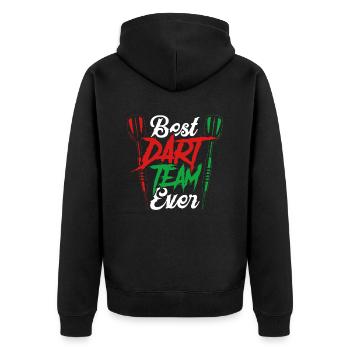 Best darts team of all time darts darts - Unisex Premium Organic Zip Hoodie - black - Back - Nico (187cm)