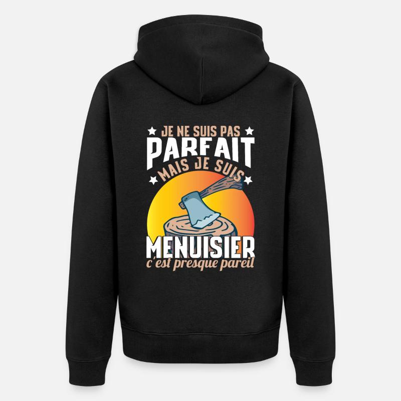 Je Suis Menuisier - Veste à capuche bio Premium Unisexe - noir