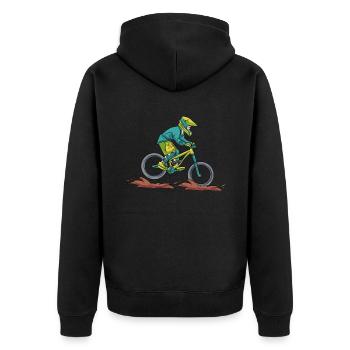 VTT VTT - Veste à capuche bio Premium Unisexe - noir - Dos - Nico (187cm)